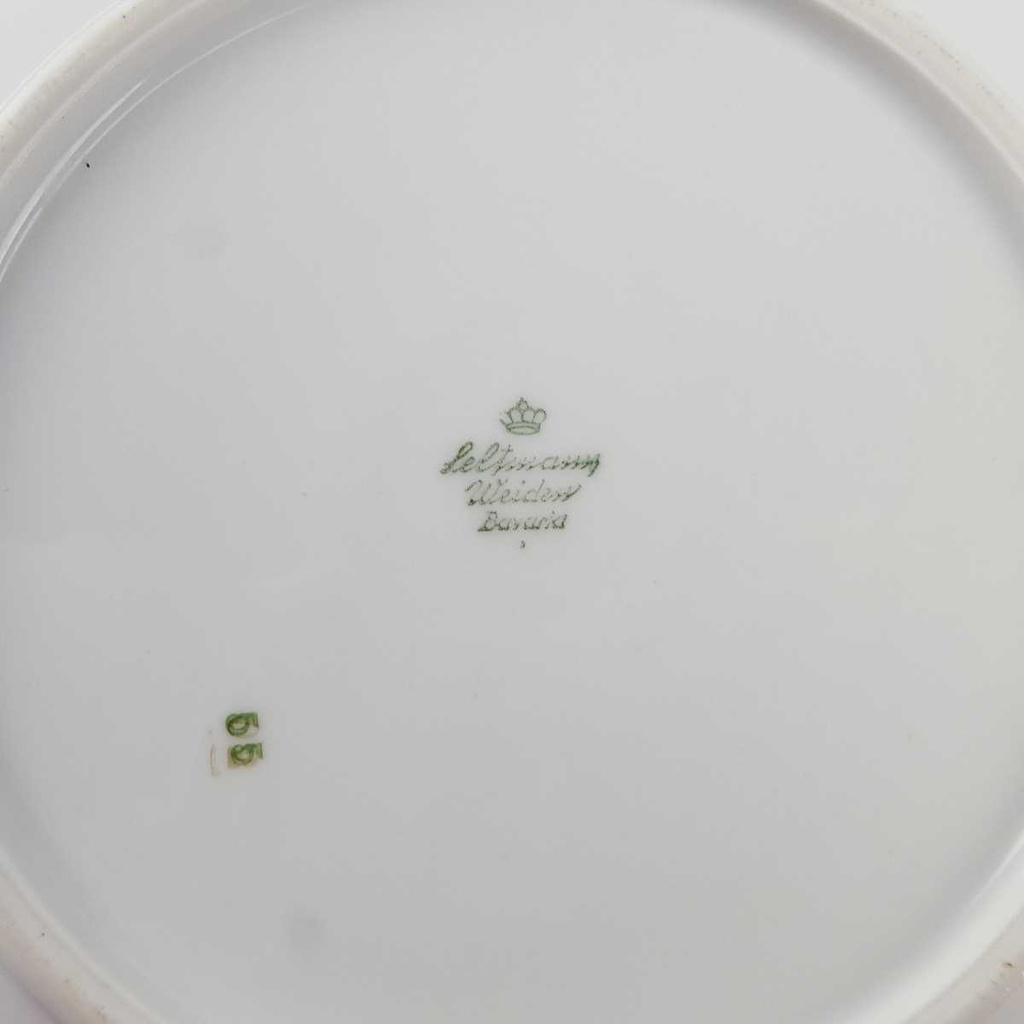 [458166269] Schale 22 cm Seltmann Weiden Form 25475 grau gold Dekor gebraucht - gut Bild 5