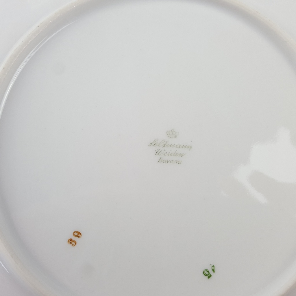 [458166270] Kuchenteller Dessertteller 19,3 cm Seltmann Weiden Form 25475 grau gold Dekor gebraucht - gut Bild 5