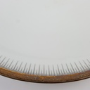 [458166272] Tortenplatte Seltmann Weiden Form 25475 grau gold Dekor gebraucht - gut Bild 2