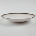 [458166273] Suppenteller 24,1 cm Seltmann Weiden Form 25475 grau gold Dekor gebraucht - gut Bild 5