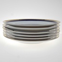 [2119226] 6er Set Kuchenteller 19,5 cm Winterling Kirchenlamitz Echt Kobalt Scharffeuer gebraucht - gut Bild 3