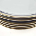[2119226] 6er Set Kuchenteller 19,5 cm Winterling Kirchenlamitz Echt Kobalt Scharffeuer gebraucht - gut Bild 4