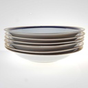 [2119227] 6er Set Suppenteller 22 cm Winterling Kirchenlamitz Echt Kobalt Scharffeuer gebraucht - gut Bild 3
