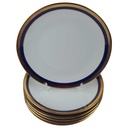 [2119228] 6er Set Speiseteller Essteller 24,2 cm Winterling Kirchenlamitz Echt Kobalt Scharffeuer gebraucht - gut Bild 2