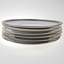 [2119228] 6er Set Speiseteller Essteller 24,2 cm Winterling Kirchenlamitz Echt Kobalt Scharffeuer gebraucht - gut Bild 3