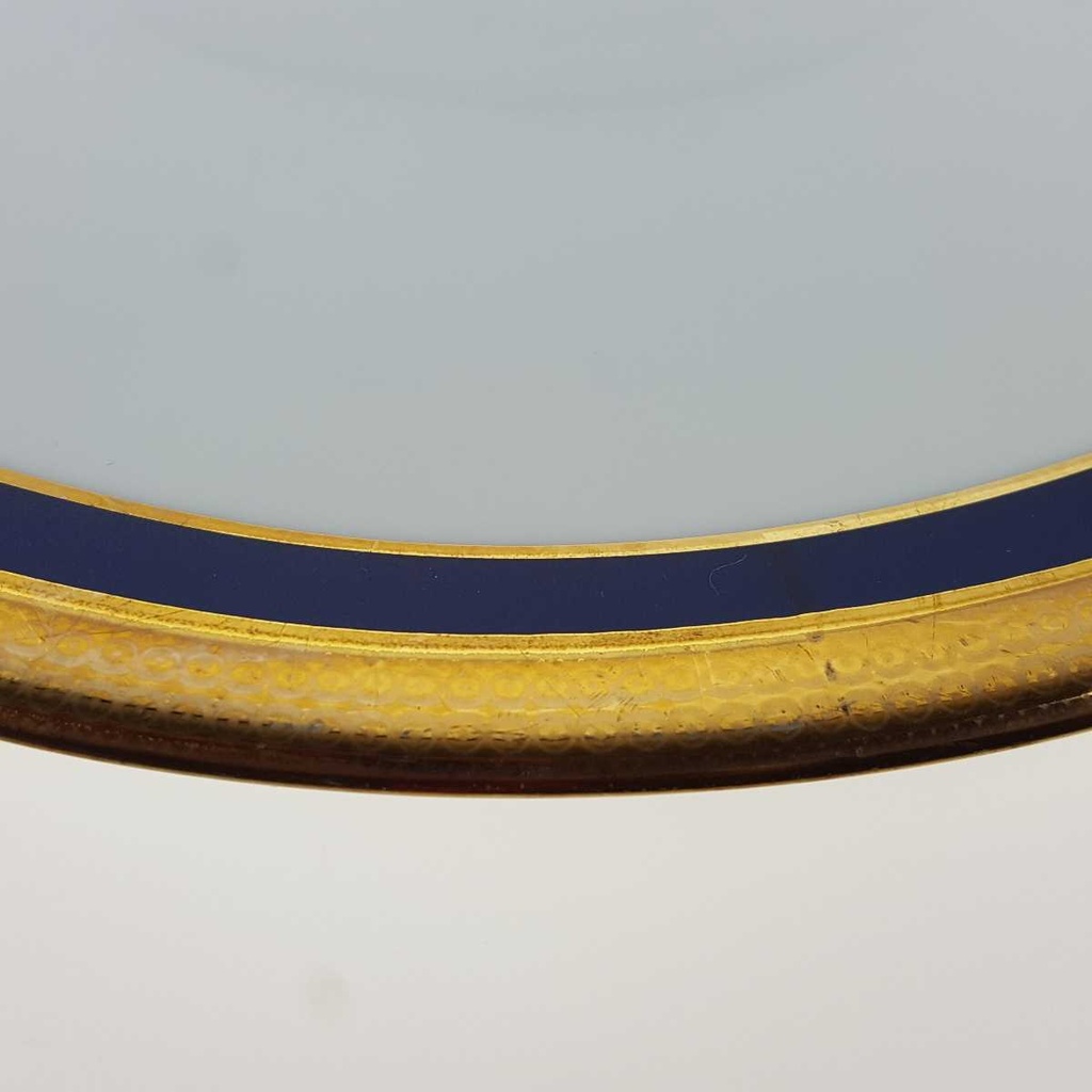 [2119228] 6er Set Speiseteller Essteller 24,2 cm Winterling Kirchenlamitz Echt Kobalt Scharffeuer gebraucht - gut Bild 8