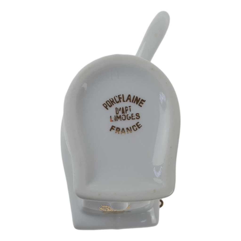 [458166283] Senftopf mit Löffel Limoges France gebraucht - gut Bild 6