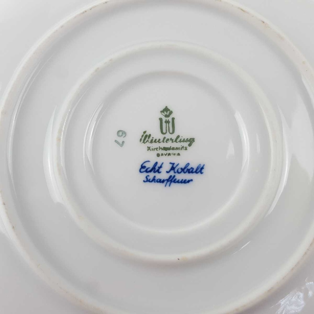 [458166286] Sauciere 0,45 L Winterling Kirchenlamitz Echt Kobalt Scharffeuer gebraucht - gut Bild 6