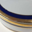 [458166287] Ragoutterrine Terrine Servierschüssel 1,1 L Winterling Kirchenlamitz Echt Kobalt Scharffeuer gebraucht - gut Bild 4