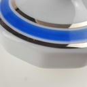 [458166290] Kaffeekanne 1,05 L Seltmann Weiden Vohenstrauß Platinrand blau gebraucht - gut Bild 6