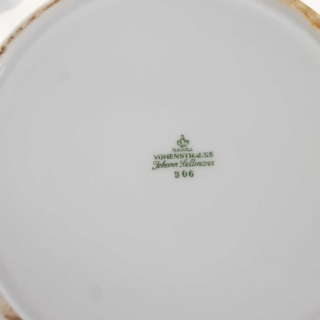 [458166290] Kaffeekanne 1,05 L Seltmann Weiden Vohenstrauß Platinrand blau gebraucht - gut Bild 7