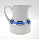 [458166296] Milchkännchen 0,19 L Seltmann Weiden Vohenstrauß Platinrand blau gebraucht - gut Bild 3