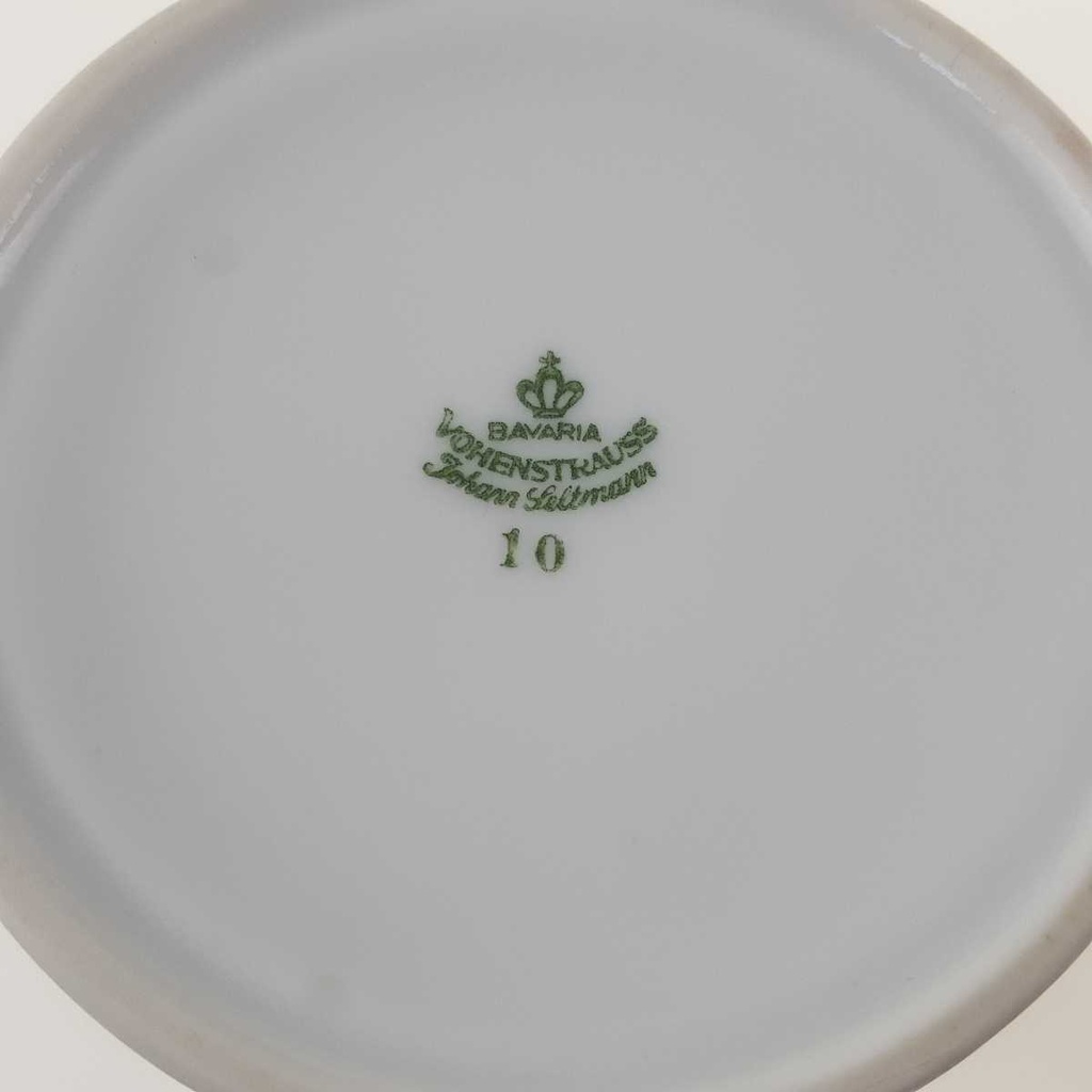 [458166296] Milchkännchen 0,19 L Seltmann Weiden Vohenstrauß Platinrand blau gebraucht - gut Bild 6