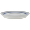 [458166299] Untertasse für Kaffee 14,9 cm Seltmann Weiden Vohenstrauß Platinrand blau gebraucht - gut Bild 2