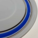 [458166299] Untertasse für Kaffee 14,9 cm Seltmann Weiden Vohenstrauß Platinrand blau gebraucht - gut Bild 4
