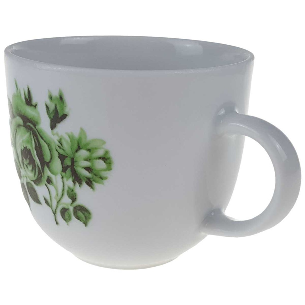 [458166307] Kaffeetasse 0,15 L Tirschenreuth grüne Blumen gebraucht - sehr gut Bild 2
