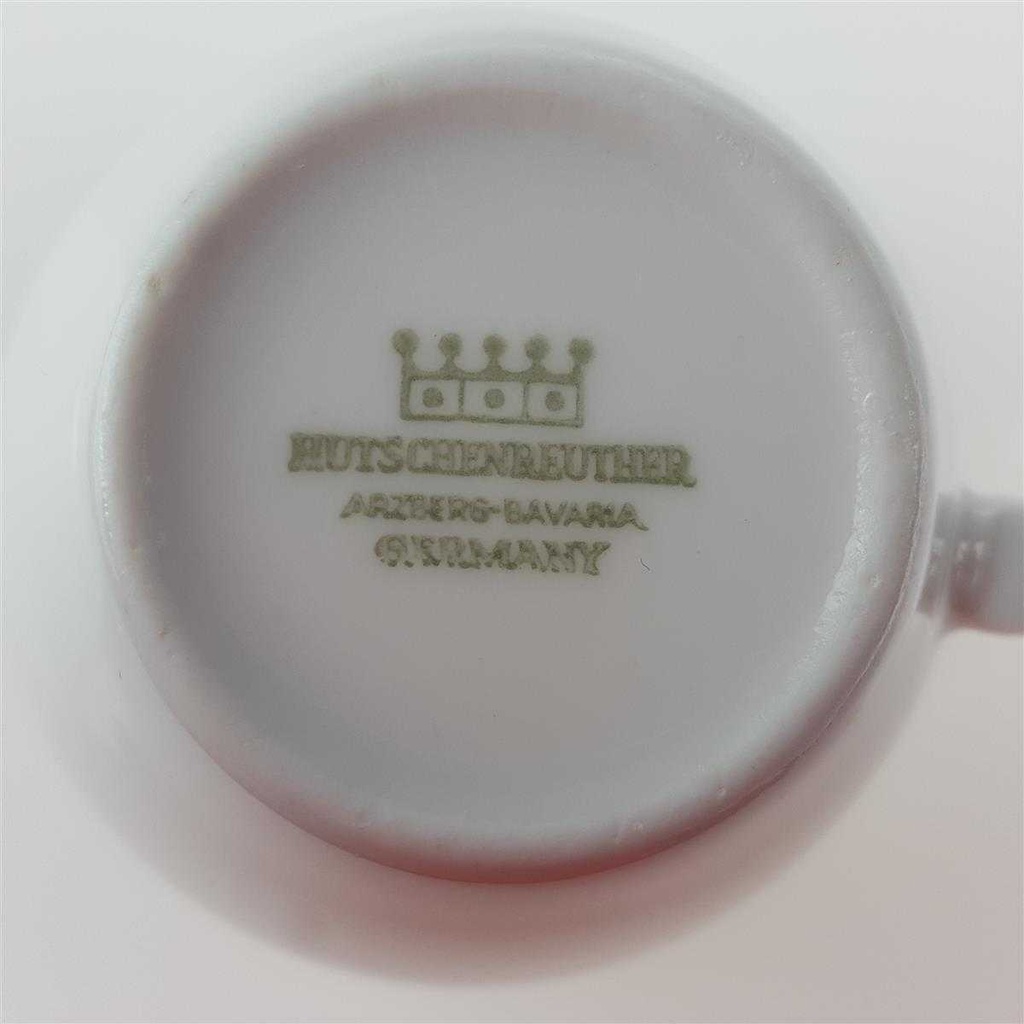 [458166321] Kaffeetasse 0,2 L Hutschenreuther Arzberg Blaue Blumen gebraucht - sehr gut Bild 4