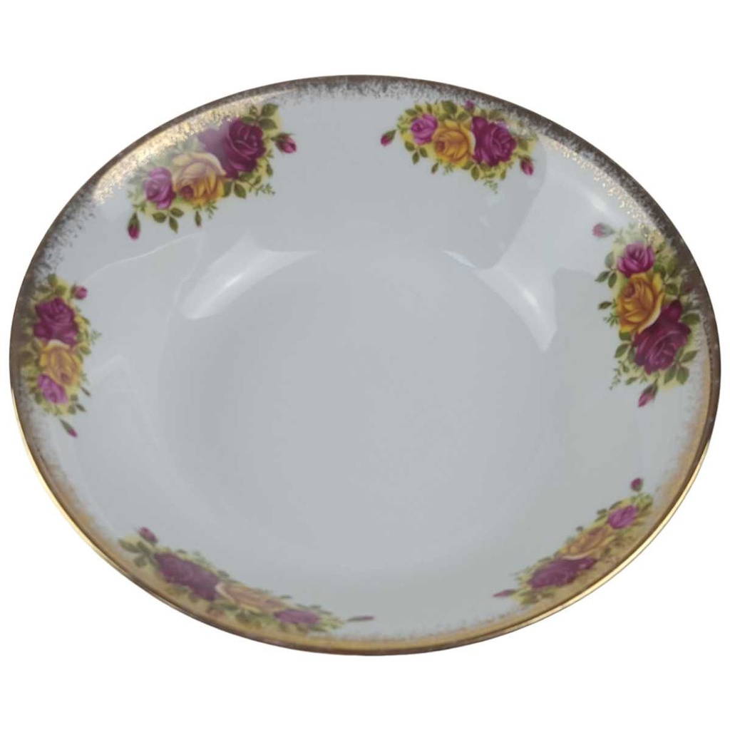 [458166323] Schüssel Goldrand 23,1 cm Winterling Kirchenlamitz Rose gebraucht - gut Bild 2