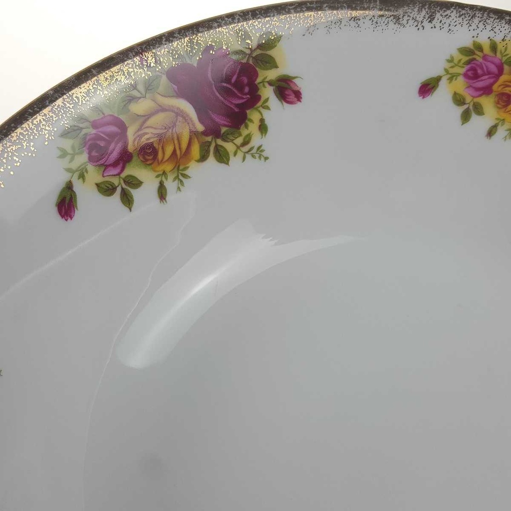 [458166323] Schüssel Goldrand 23,1 cm Winterling Kirchenlamitz Rose gebraucht - gut Bild 3