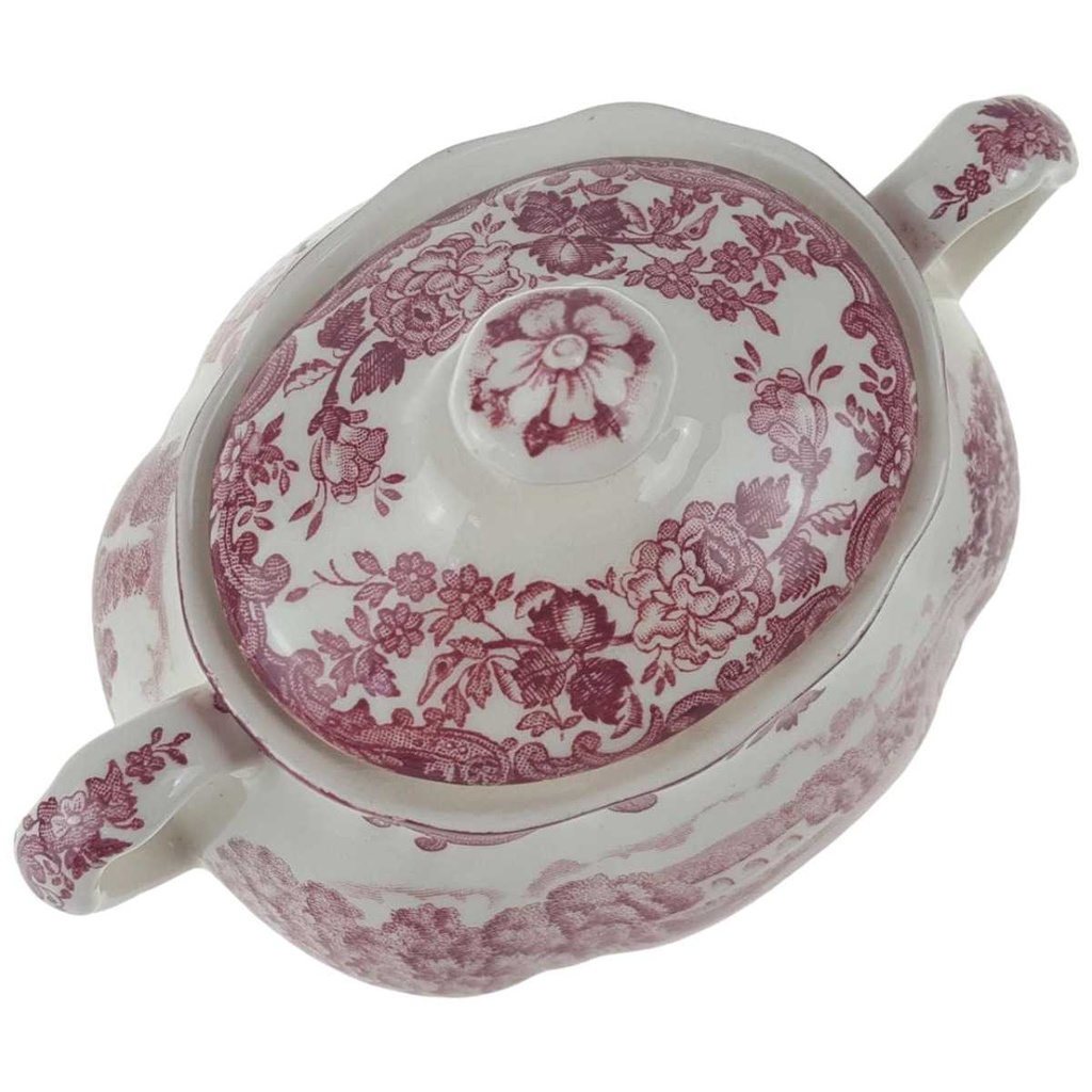 [458166327] Zuckerdose 0,25 L Palissy Avon Scenes Rot gebraucht - gut Bild 2