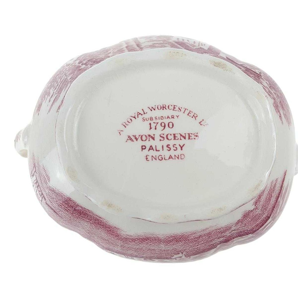 [458166327] Zuckerdose 0,25 L Palissy Avon Scenes Rot gebraucht - gut Bild 4