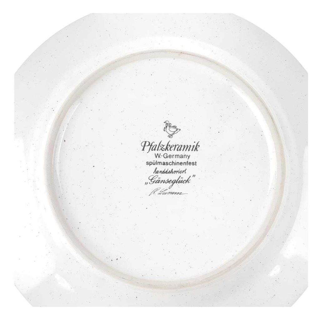 [458166348] Kuchenteller 20,3 cm Pfalzkeramik Gänseglück R. Lumm gebraucht - sehr gut Bild 3