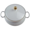 [458166367] Terrine Servierschüssel Ragoutterrine mit Deckel 1,5 L AK Kaiser Porzellan Form 40 Reliefdekor gebraucht - gut Bild 2