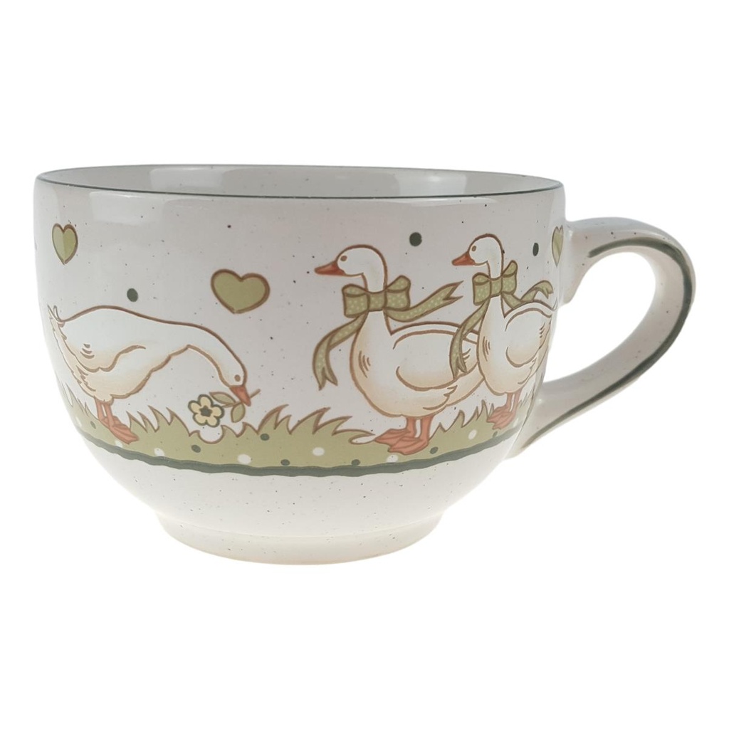 [458166369] Teetasse mit Untertasse Pfalzkeramik Gänseglück R. Lumm Bild 3