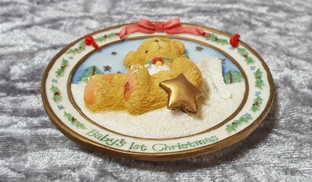 [45816638] Wandteller Cherished Teddies Babys Ist Christmas 1996 gebraucht - gut Bild 2