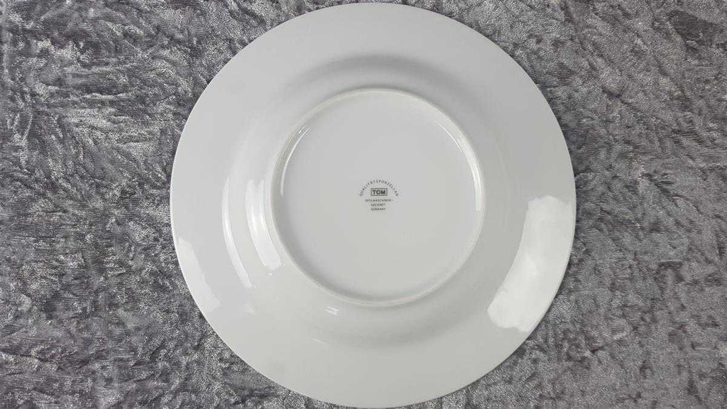 [45816641] Suppenteller 23 cm TCM Tchibo blau grau Rautendekor gebraucht - gut Bild 3