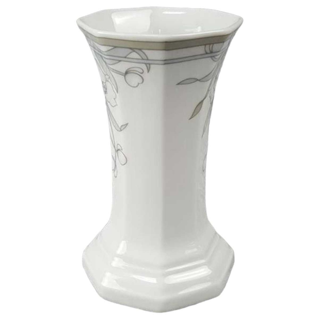 [45816646] Tischvase Vase 14 cm Arabella Atelier Blumendekor blau grau Blumen gebraucht - sehr gut Bild 2