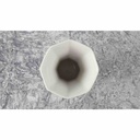 [45816646] Tischvase Vase 14 cm Arabella Atelier Blumendekor blau grau Blumen gebraucht - sehr gut Bild 4