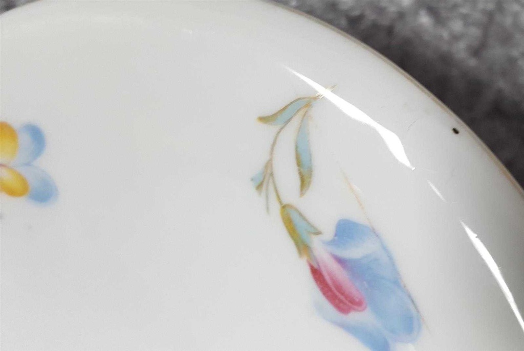 [45816655] Schüssel Schale 19,2 cm Königszelt Blumendekor Blumen gebraucht - gut Bild 5