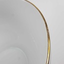 [458166561] Schüssel Goldrand 1,7 L 20 cm AK Kaiser Porzellan Form 40 Reliefdekor gebraucht - gut Bild 4