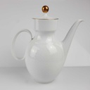 [458166563] Kaffeekanne Goldrand 1,3 L AK Kaiser Porzellan Form 40 Reliefdekor gebraucht - gut Bild 3