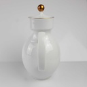 [458166563] Kaffeekanne Goldrand 1,3 L AK Kaiser Porzellan Form 40 Reliefdekor gebraucht - gut Bild 4