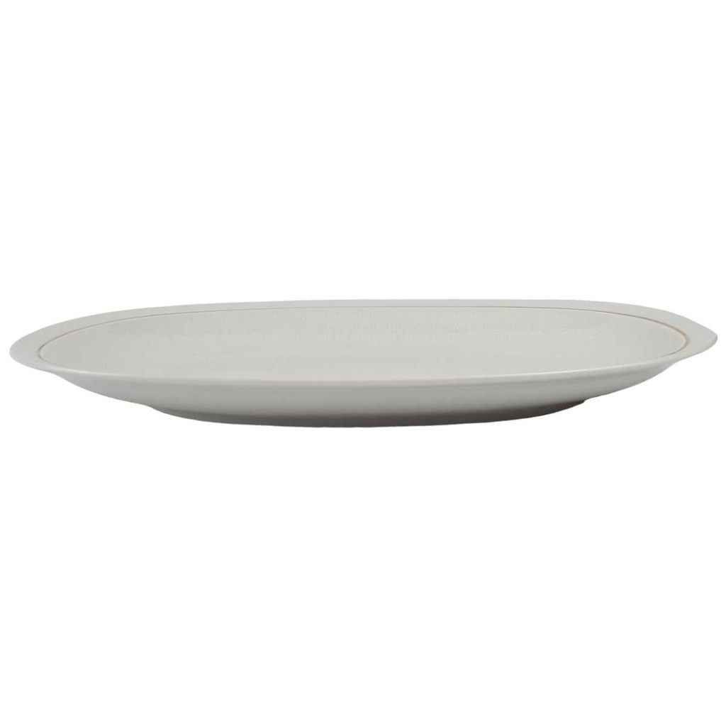 [458166565] Servierplatte Goldrand 32,2x22 cm AK Kaiser Porzellan Form 40 Reliefdekor gebraucht - gut Bild 2