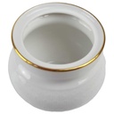 [458166567] Zuckerdose Goldrand ohne Deckel 0,3 L AK Kaiser Porzellan Form 40 Reliefdekor gebraucht - gut Bild 2