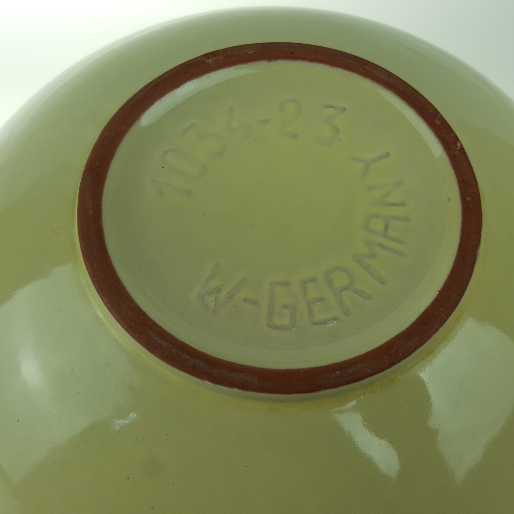 [2119234] 2er Set Schüssel Schalen 20,1/22,6 cm Unbekannter Hersteller Schüsseln Gelb weiß 1034 23, Grün 20 gebraucht - gut Bild 7