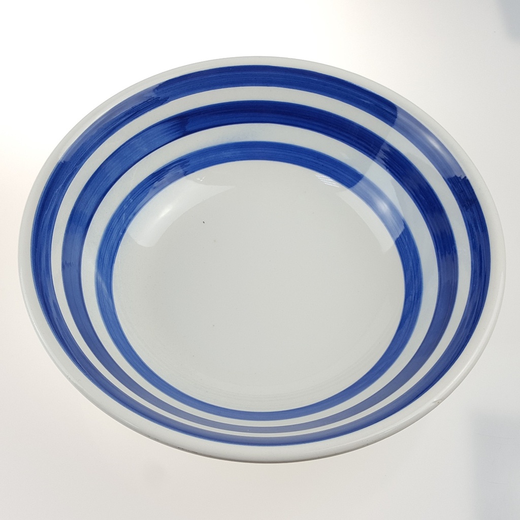 [2119235] 3er Set Schüsseln Keramik Grün/weiß Rosa/weiß Blau/weiß Bild 3