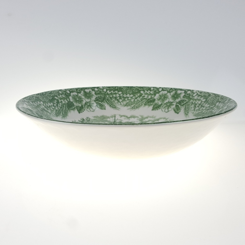[458166574] Servierschale Servierschüssel mit Stempel 19 cm Broadhurst Staffordshire Ironstone England Grün gebraucht - gut Bild 2