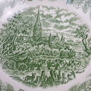 [458166574] Servierschale Servierschüssel mit Stempel 19 cm Broadhurst Staffordshire Ironstone England Grün gebraucht - gut Bild 4