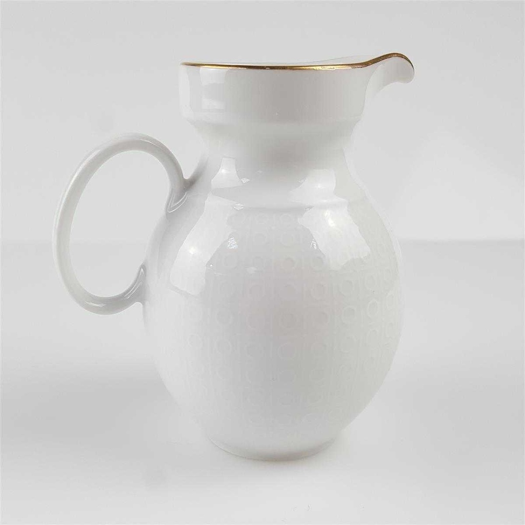 [458166575] Milchkännchen Goldrand AK Kaiser Porzellan Form 40 Reliefdekor Bild 3