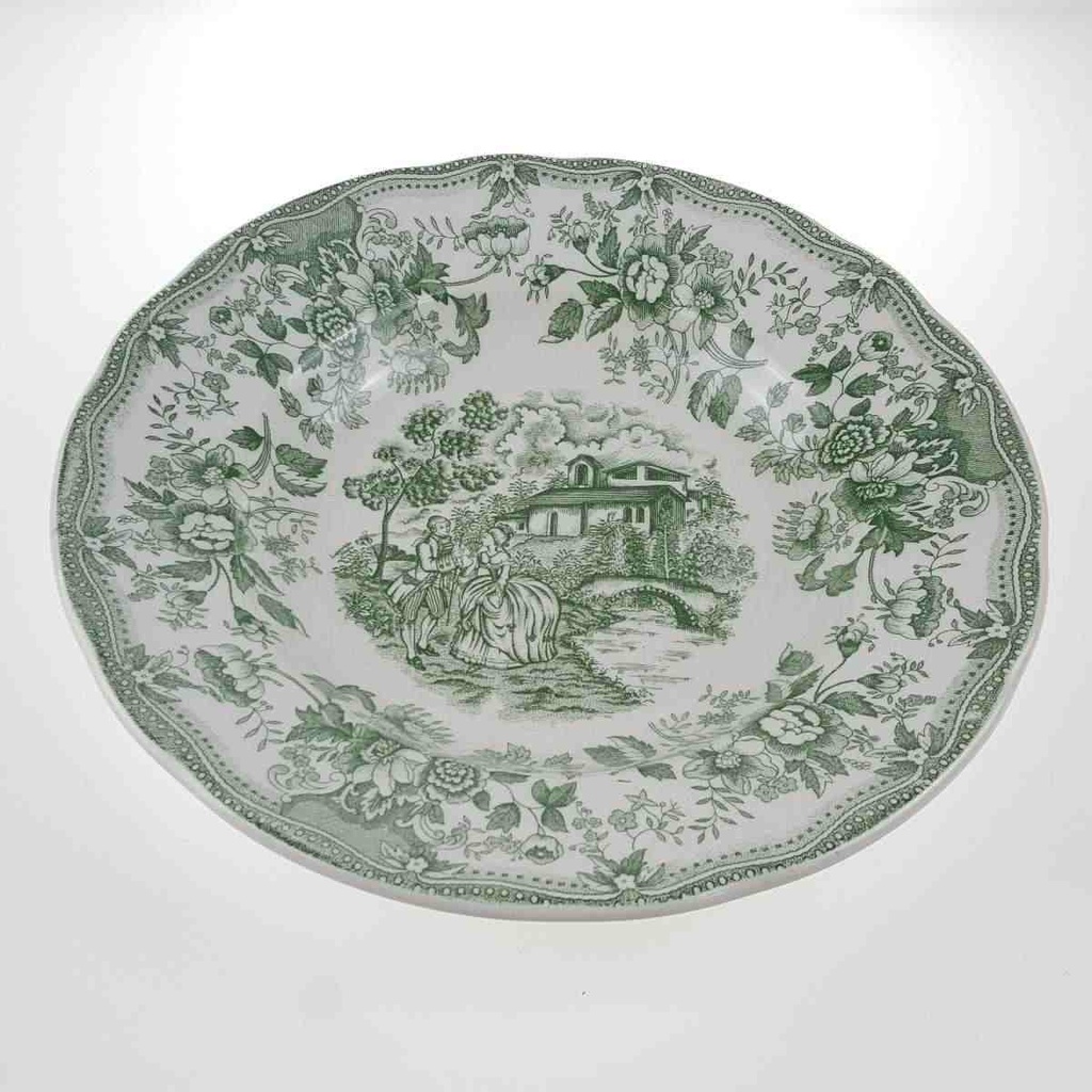 [458166576] Suppenteller 24,2 cm English Ironstone Tableware (EIT) EIT England C.P. Englisch Style Grün gebraucht - gut Bild 3