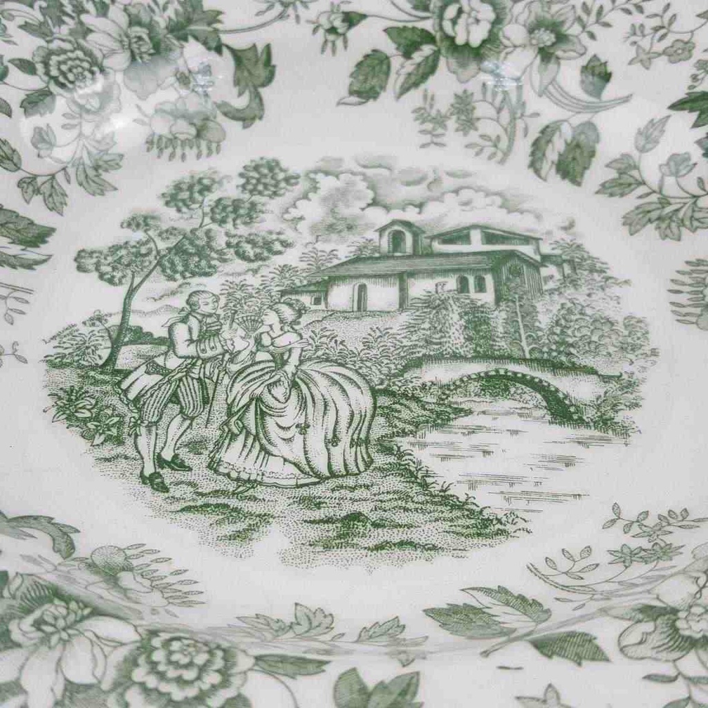 [458166576] Suppenteller 24,2 cm English Ironstone Tableware (EIT) EIT England C.P. Englisch Style Grün gebraucht - gut Bild 4
