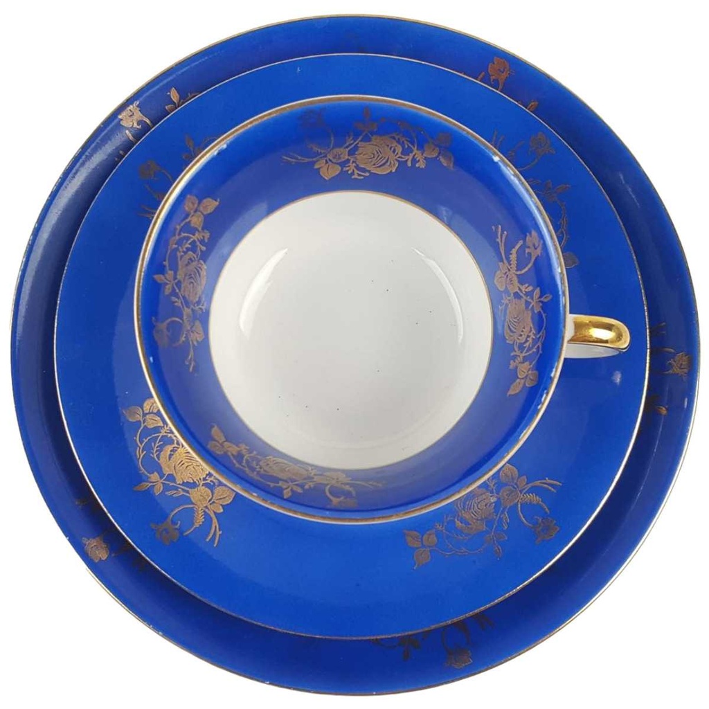 [458166587] Sammeltasse Sammelgedeck Teegedeck Volkstedt Goldene Blume gebraucht - gut Bild 2