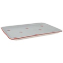 [458166594] Butterplatte Schirnding Bavaria Roter Rand Netzdekor gebraucht - gut Bild 2