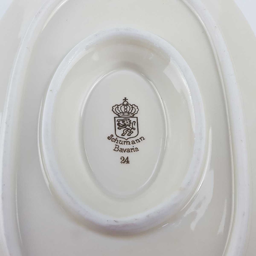 [458166597] Sauciere Goldrand 1tlg Schumann Bavaria geriffelt elfenbein Beige gebraucht - gut Bild 8