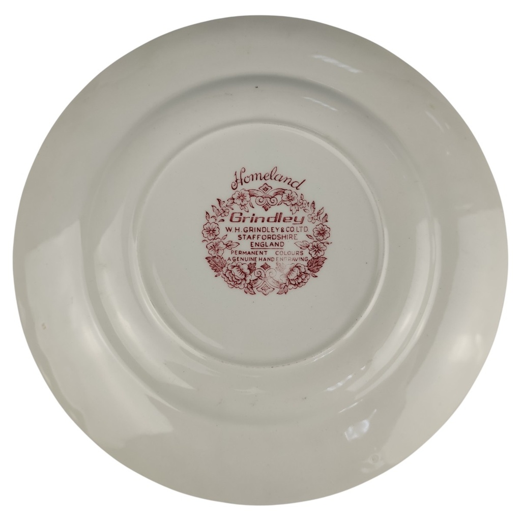 [45816660] Kuchenteller 20,2 cm Grindley Homeland Rot gebraucht - gut Bild 7