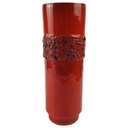 [458166606] Blumenvase 27 cm Rot gebraucht - gut Bild 2
